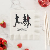 Glückwunsch Runners feiern Custom Race Napkins Serviette (Beispiel)