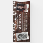 Glückwunsch Rustic Wood String Lights Grad 2 - Fot Banner (Vertikal)