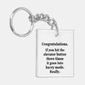 Glückwunsch Schlüsselanhänger (Vorderseite links)