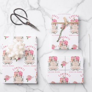Glückwunsch Schöne Momma Wrapping Paper Sheets Geschenkpapier Set