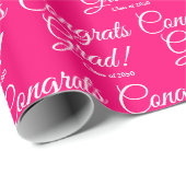 Glückwunsch schreiben benutzerdefinierte Jahrgangs Geschenkpapier (Rolleneckpunkt)