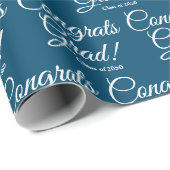 Glückwunsch schreiben benutzerdefinierte Jahrgangs Geschenkpapier (Rolleneckpunkt)