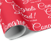 Glückwunsch schreiben benutzerdefinierte Skriptkla Geschenkpapier (Rolleneckpunkt)