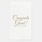 Glückwunsch schreiben goldene Skripte Jahr elegant Serviette (Vorderseite)