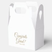 Glückwunsch schreiben goldenes Skript-Klasse Geschenkschachtel (Geöffnet)