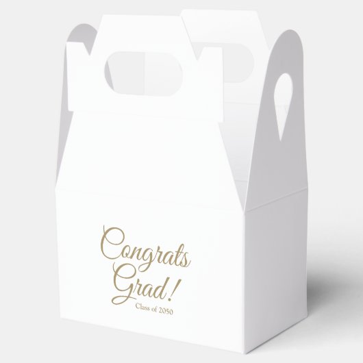 Glückwunsch schreiben goldenes Skript-Klasse Geschenkschachtel (Geöffnet)