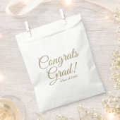 Glückwunsch schreiben goldenes Skript-Klasse Geschenktütchen (Ausgeschnitten)