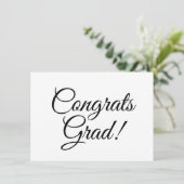 Glückwunsch schreiben Kalligrafie in Schwarzweiß Karte (Stehend Vorderseite)