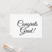 Glückwunsch schreiben Kalligrafie in Schwarzweiß Karte (Vorderseite/Rückseite Beispiel)