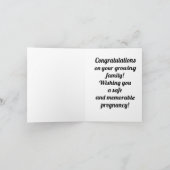 Glückwunsch Schwangerschaftskarte Karte (Innenseite)