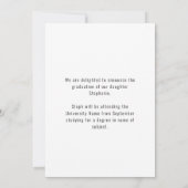 Glückwunsch Script 2 Foto 2023 Abschluss Ankündigung (Rückseite)