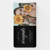 Glückwunsch Script Foto Abschluss Banner (Vertikal)