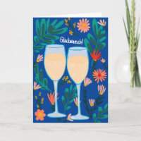 Glückwunsch Sekt Champagner Blumen Prost Hochzeit