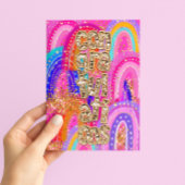 Glückwunsch Sequin Karte