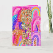 Glückwunsch Sequin Karte (Vorderseite)