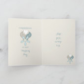 Glückwunsch Shabby Chic Hochzeitstag Gruß Karte (Innenseite)