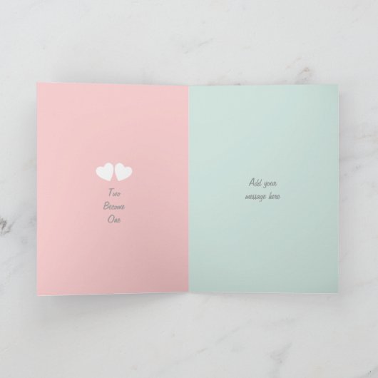 Glückwunsch Shabby Chic Hochzeitstag Gruß Karte (Innenseite)