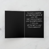 Glückwunsch sind schwarz und weiß karte (Innenseite)