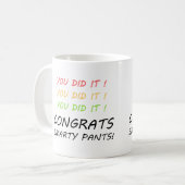 Glückwunsch Smarty Pants Abschluss Tasse (Vorderseite Links)