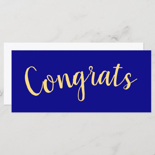 GLÜCKWUNSCH Spaß Script Vibranu Royal Blue Backgro (Vorne/Hinten)