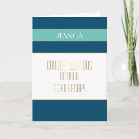 Glückwunsch Stipendienkarte Karte (Vorderseite)