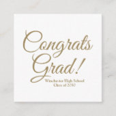 Glückwunsch studieren Jahr Begleitkarte (Vorderseite)