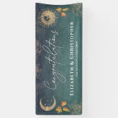 Glückwunsch Sun Moon Fall Engagement Party Banner (Vertikal)