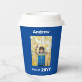 Glückwunsch Super Grad Logo-bearbeitbarer Foto Far Pappbecher (Rückseite)