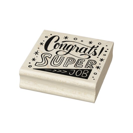 Glückwunsch Super Job Gummistempel (Stempel)