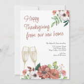 Glückwunsch Thanksgiving aus der neuen Zuhause Her Ankündigung (Vorderseite)