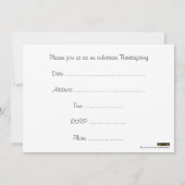 Glückwunsch Thanksgiving Kanada mit Flagge und Put Einladung (Rückseite)