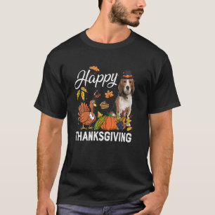 Glückwunsch Thanksgiving Niedlichen Beagle Türkei T-Shirt