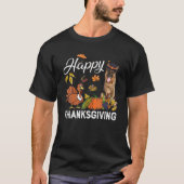 Glückwunsch Thanksgiving Niedlicher deutscher Hirt T-Shirt (Vorderseite)