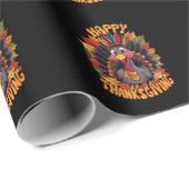 Glückwunsch Thanksgiving Türkei Familie Fall Geschenkpapier (Rolleneckpunkt)