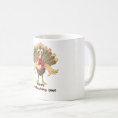 Glückwunsch Thanksgiving Türkei, Personalisiert Kaffeetasse (VorderseiteRechts)