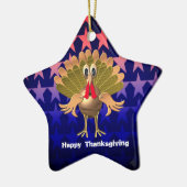 Glückwunsch Thanksgiving Türkei, Personalisiert Keramik Ornament (Links)