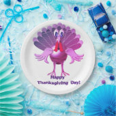 Glückwunsch Thanksgiving Türkei, Personalisiert Pappteller (Party)