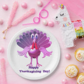 Glückwunsch Thanksgiving Türkei, Personalisiert Pappteller (Party)