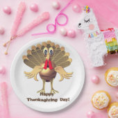 Glückwunsch Thanksgiving Türkei, Personalisiert Pappteller (Party)