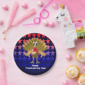 Glückwunsch Thanksgiving Türkei, Personalisiert Pappteller (Party)
