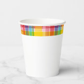 Glückwunsch U.S. Jungfrau Inseln Madras Flag & Isl Pappbecher (Rückseite)