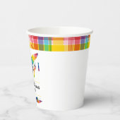 Glückwunsch U.S. Jungfrau Inseln Madras Flag & Isl Pappbecher (Links)