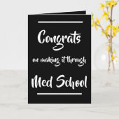 Glückwunsch über Med School Card Karte (Gelbe Blume)