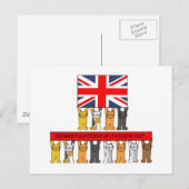 Glückwunsch übergeben postkarte (Vorne/Hinten)