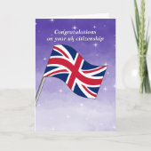 Glückwunsch UK Citizenship Britain Flag Karte (Vorderseite)