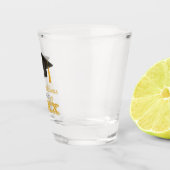 Glückwunsch Uni-Abschluss Schnapsglas (Rechts)