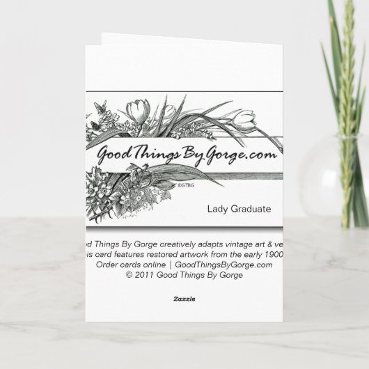 Glückwunsch: Uni oder Hochschulabschluss Karte (Rückseite)