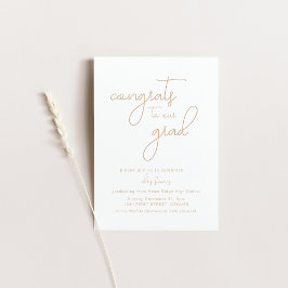 Glückwunsch unserer Grad-Party Einladung