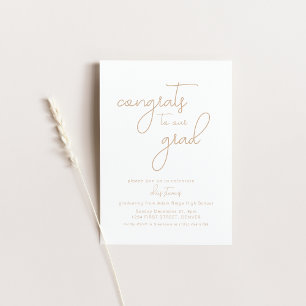 Glückwunsch unserer Grad-Party Einladung