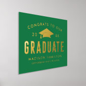 Glückwunsch unserer Graduate Green Graduation Part Foliendrucke (Ablage )